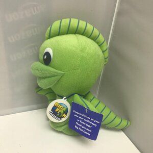 Big Fish Games Club Anniversary Green Seahorse Fish Plush Stuffed Animal 7.5"